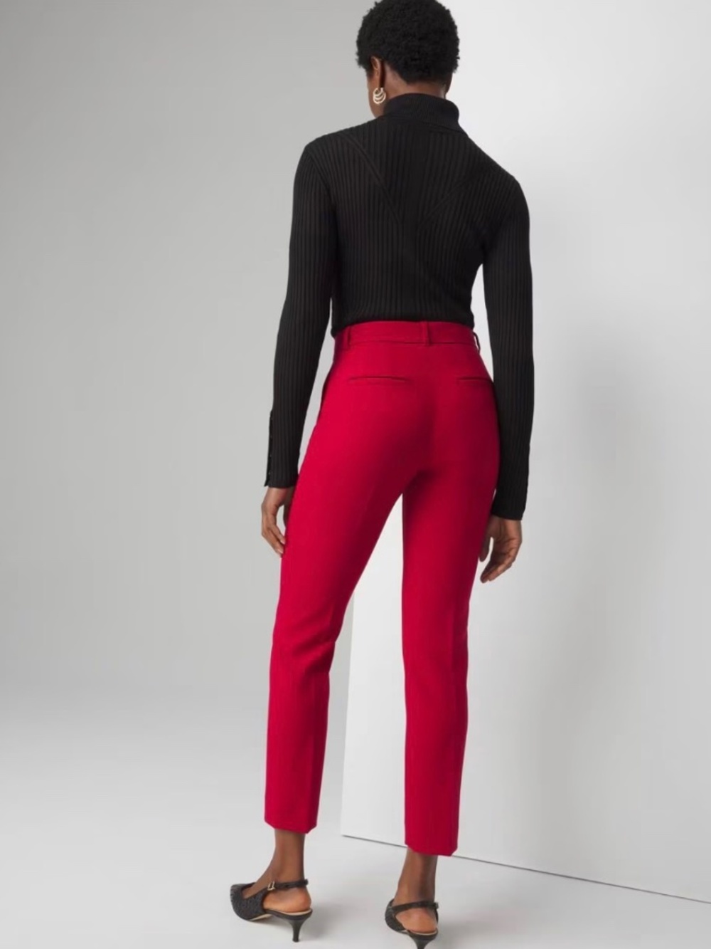 White House Black Market Elle Slim Ankle Luxe Women's 12 Stretch Cigarette Crop
